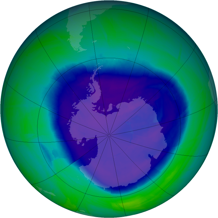 Ozone Map 2008-09-16
